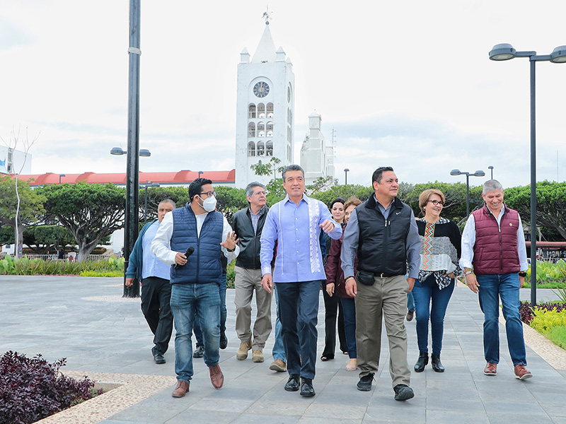 Rutilio Escandón inaugurarenovación del Parque Central y Centro