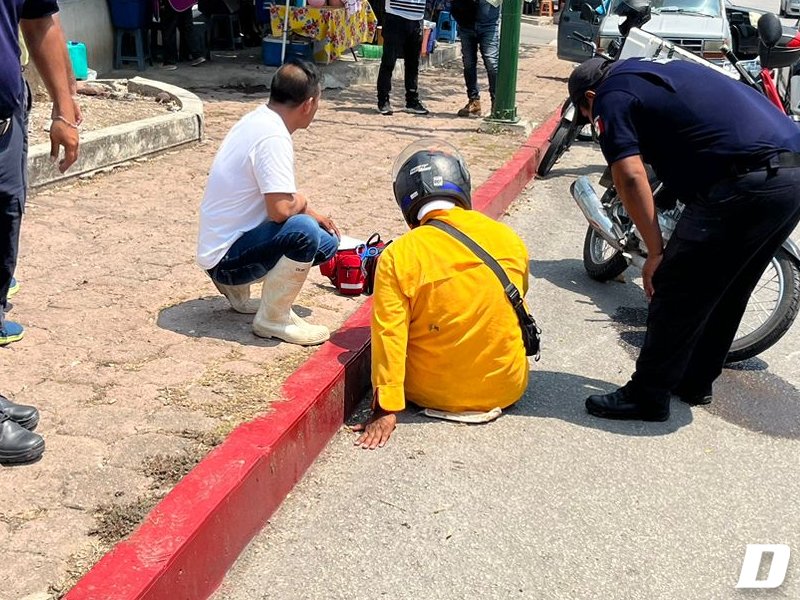 Motociclista Lesionado Al Derrapar Diario De Chiapas