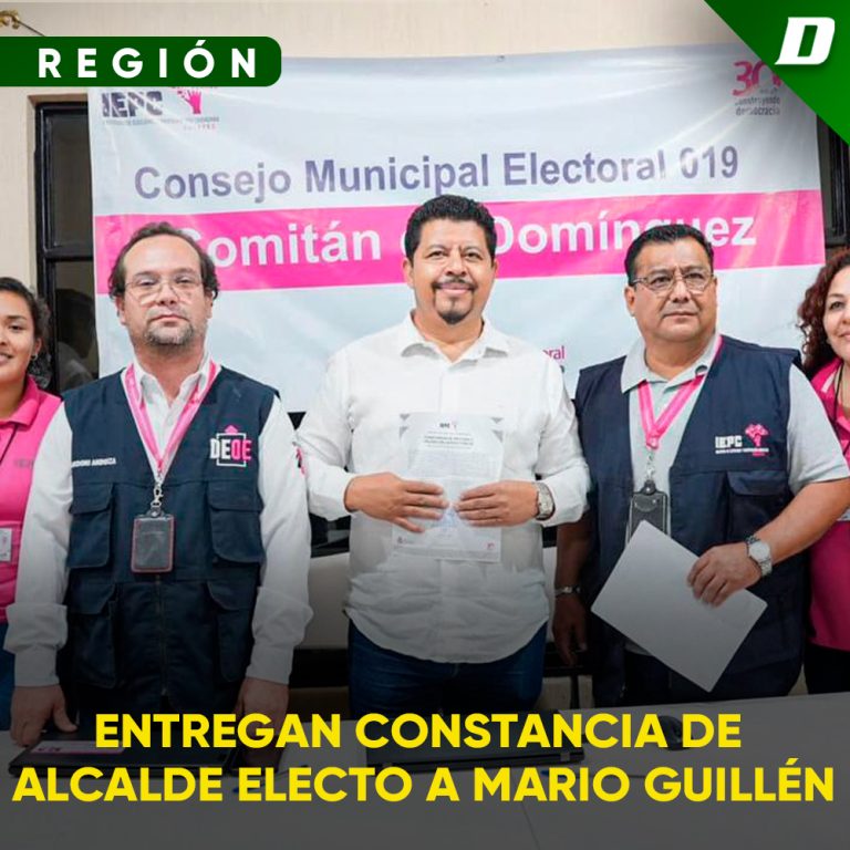 Entregan Constancia De Alcalde Electo A Mario Guill N Diario De Chiapas