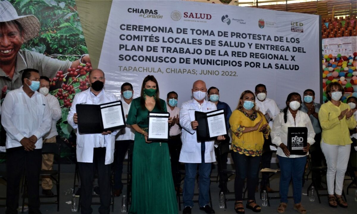 Entrega Rosy Urbina plan de trabajo de la Red Regional de Municipios por la  Salud del Soconusco - Diario de Chiapas