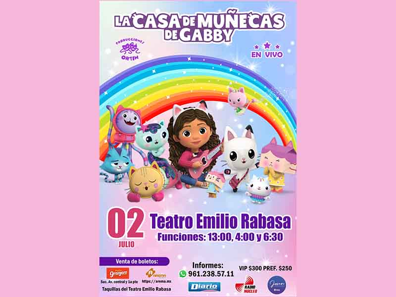 La casa de muñecas de Gabby, llega a Chiapas - Diario de Chiapas