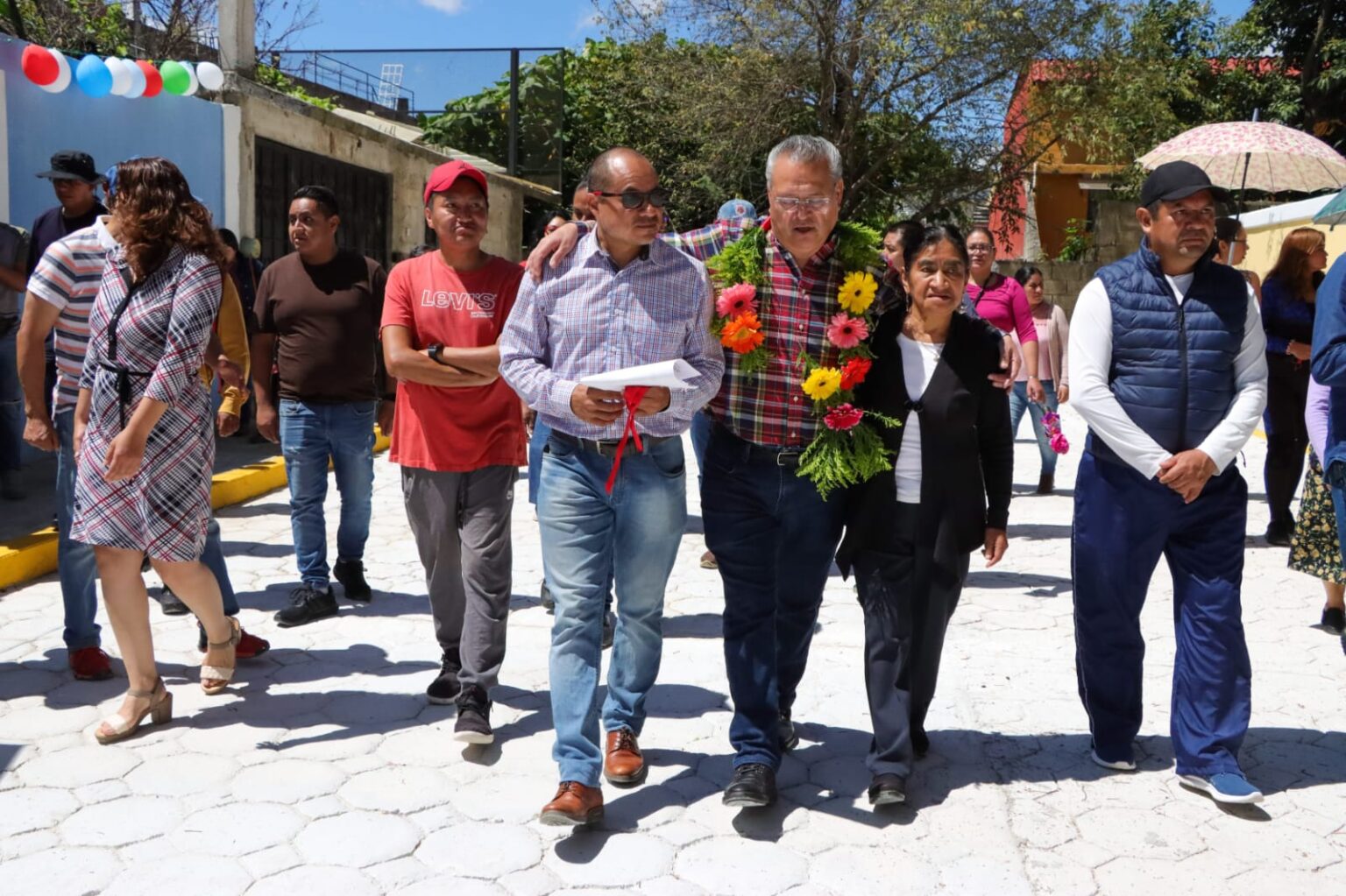 Mariano inaugura más obras en SCLC - Diario de Chiapas