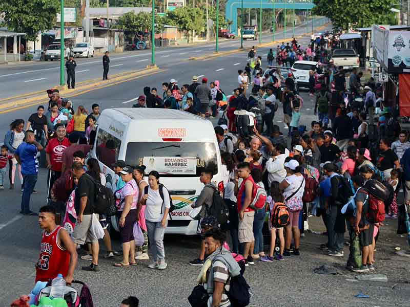 La caravana migrante presiona a M xico y EUA desde Chiapas