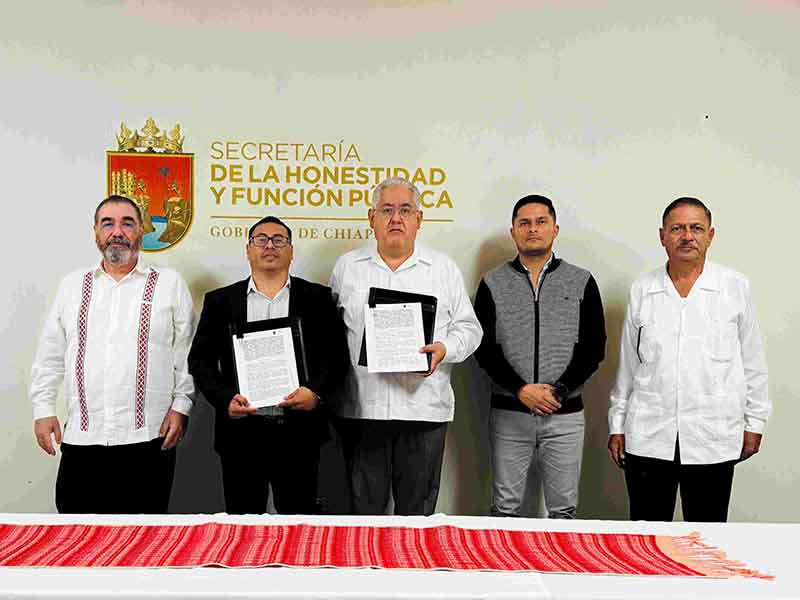 Firma SHyFP convenio - Diario de Chiapas