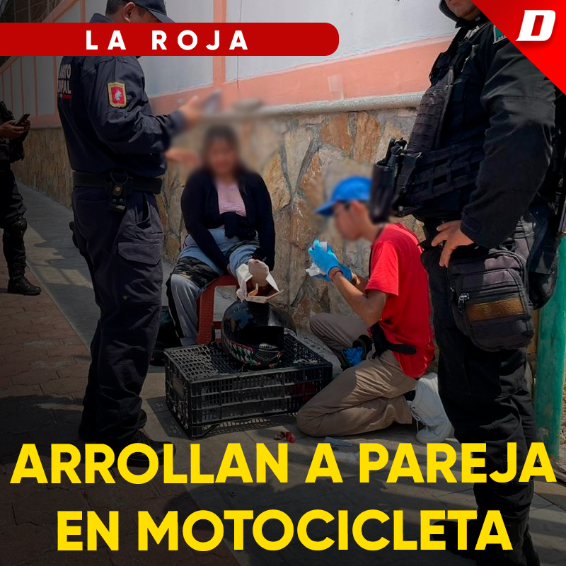 Arrollan a pareja en motocicleta Diario