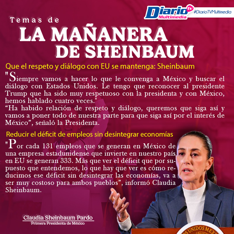 LA MAÑANERA DE SHEINBAUM
