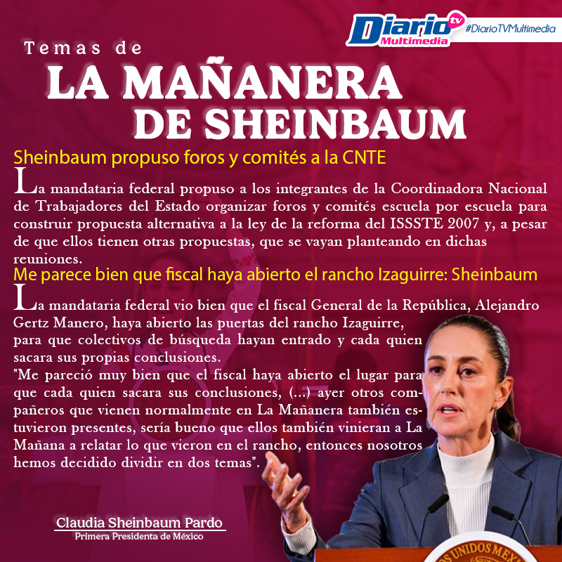 LA MAÑANERA DE SHEINBAUM