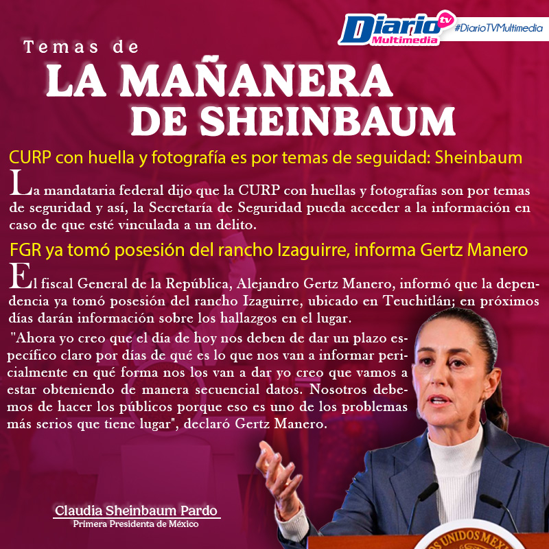 LA MAÑANERA DE SHEINBAUM