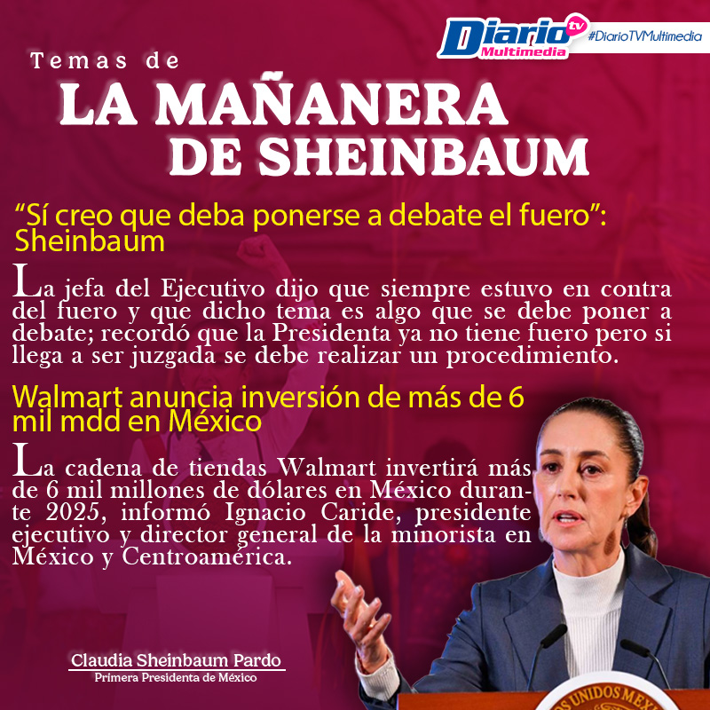 LA MAÑANERA DE SHEINBAUM