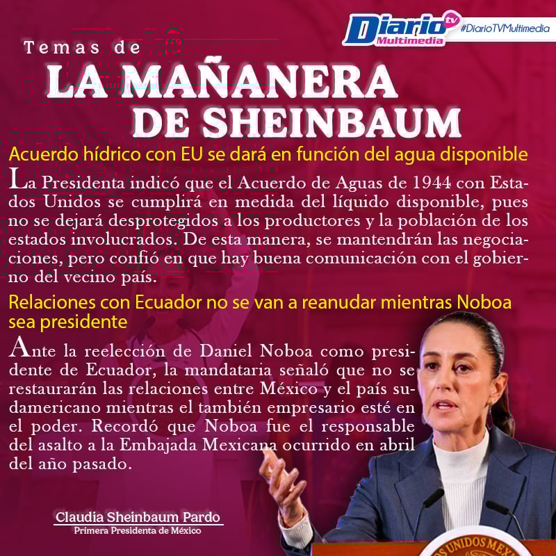 LA MAÑANERA DE SHEINBAUM