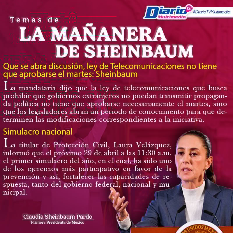 LA MAÑANERA DE SHEINBAUM