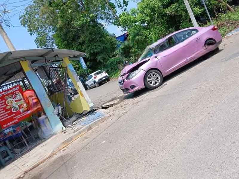 Chocó contra una casa