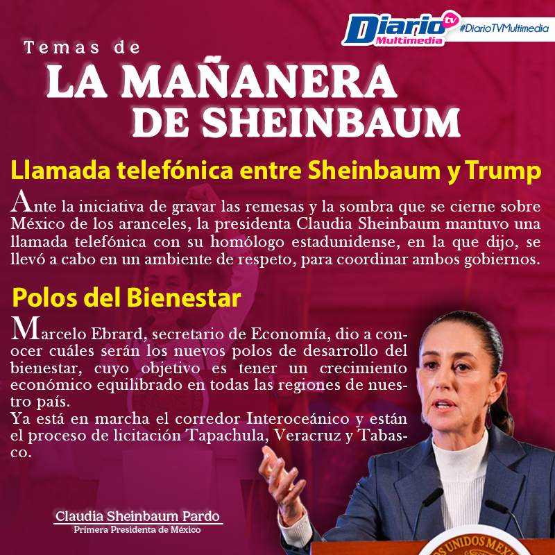 LA MAÑANERA DE SHEINBAUM