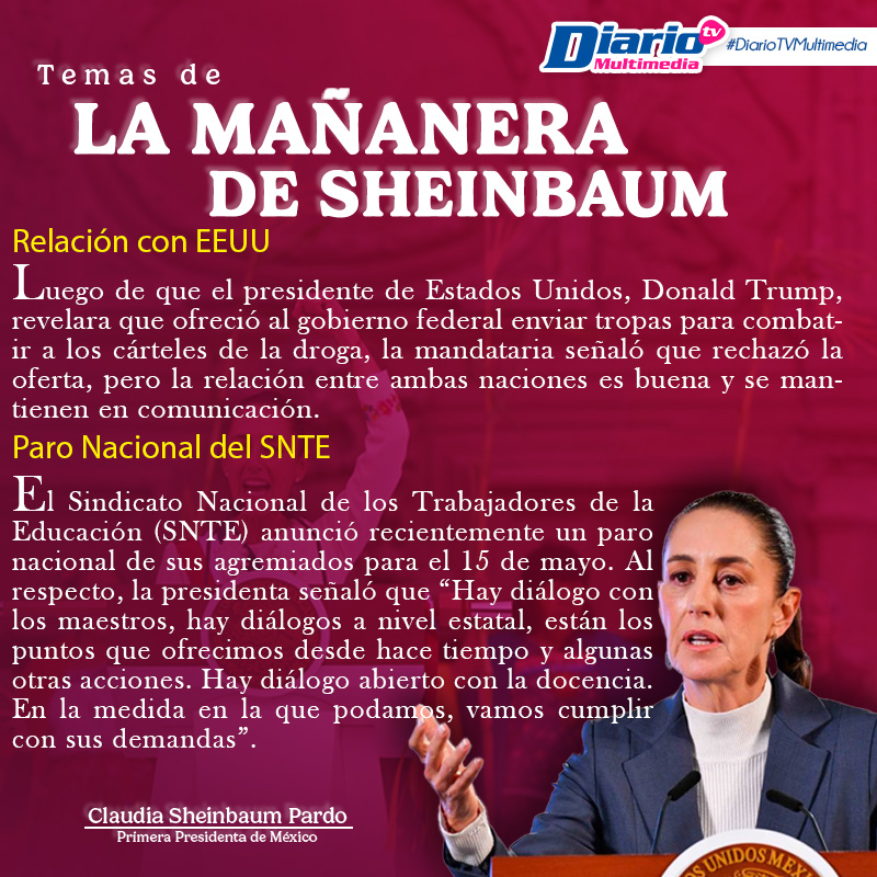 LA MAÑANERA DE SHEINBAUM
