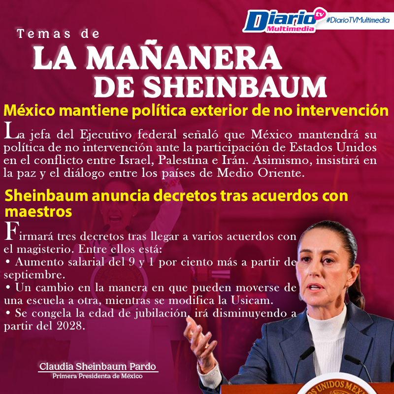 LA MAÑANERA DE SHEINBAUM