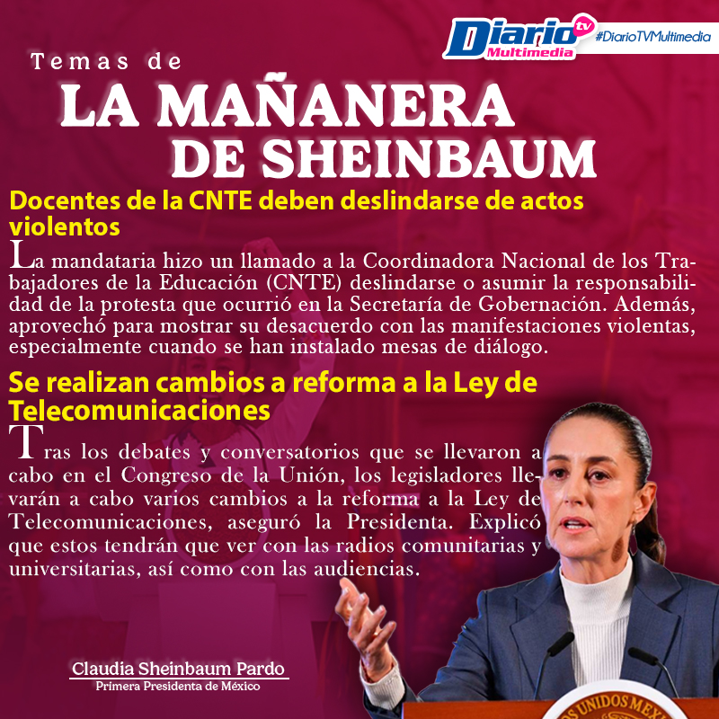 LA MAÑANERA DE SHEINBAUM