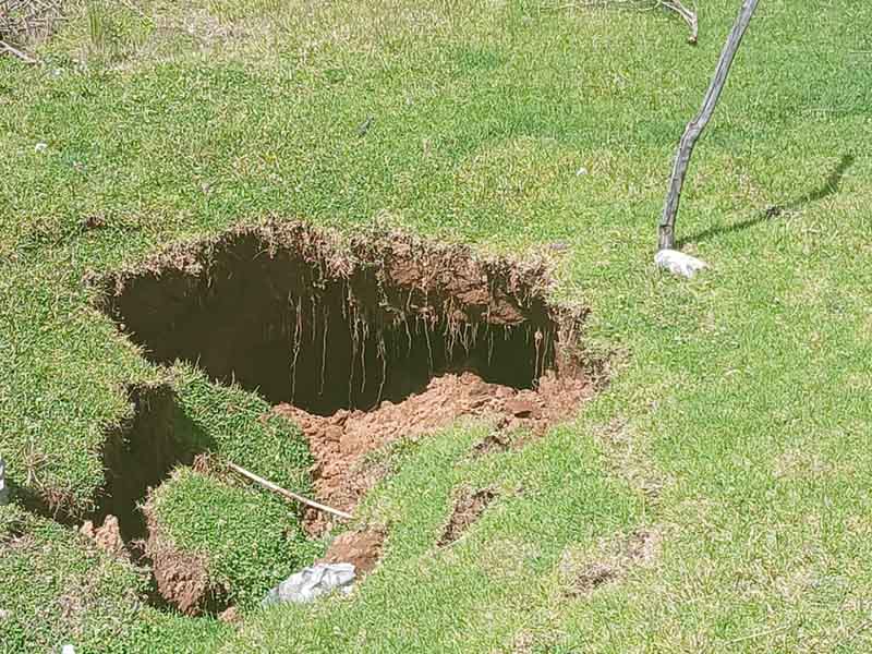 Se abrió la tierra