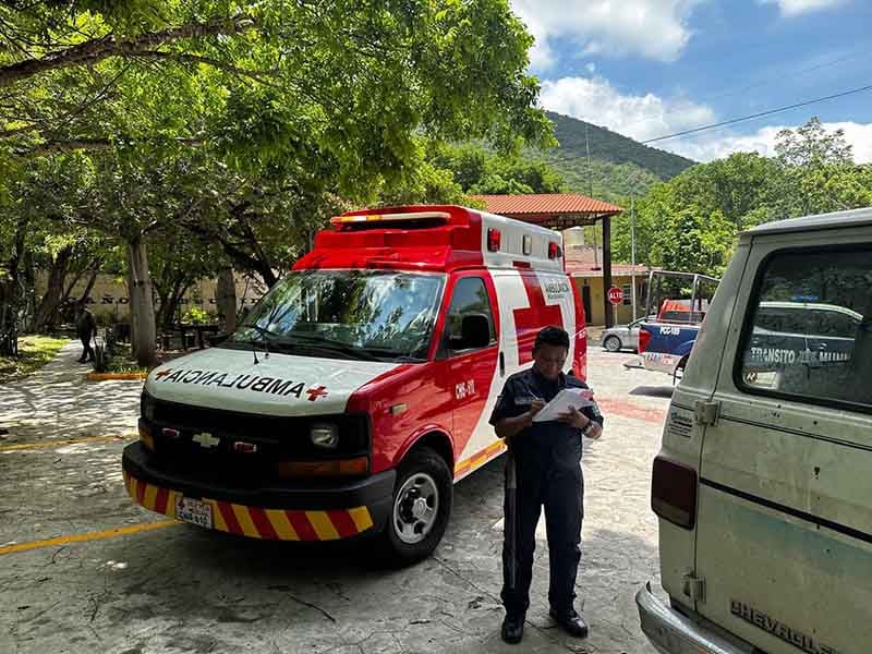 Accidente en miradores del Cañón (2)
