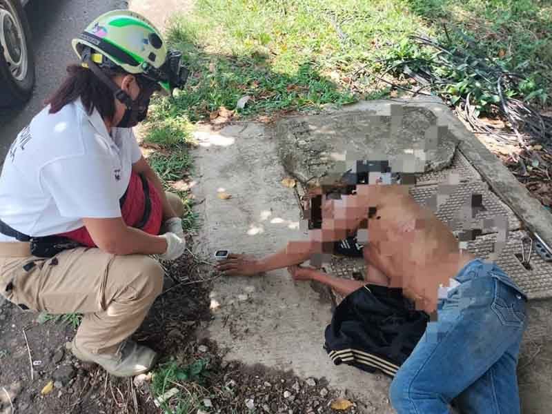 Atienden a hombre lesionado (2)