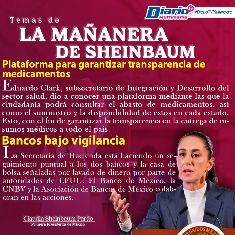 LA MAÑANERA DE SHEINBAUM