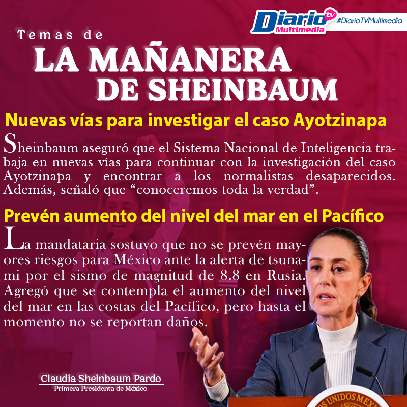 LA MAÑANERA DE SHEINBAUM LA MAÑANERA DE SHEINBAUM