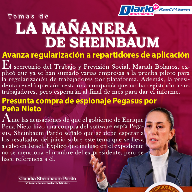 LA MAÑANERA DE SHEINBAUM