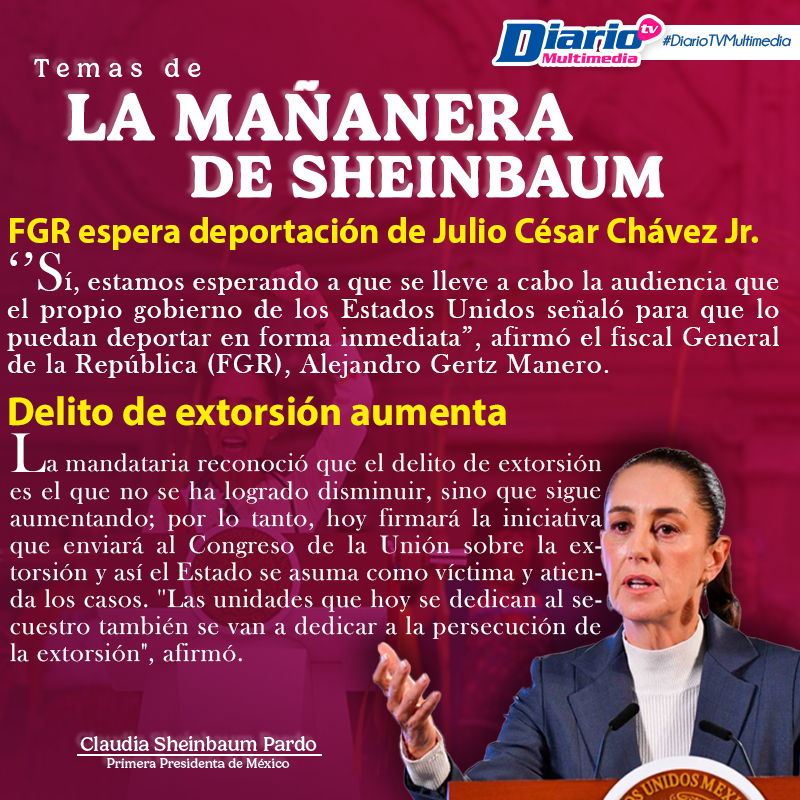 LA MAÑANERA DE SHEINBAUM