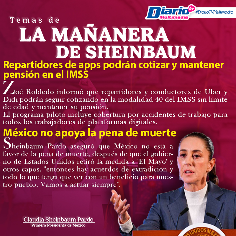 LA MAÑANERA DE SHEINBAUM