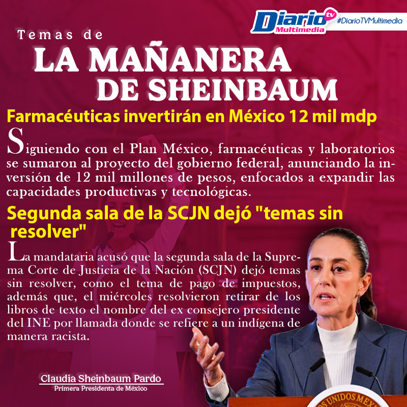 LA MAÑANERA DE SHEINBAUM