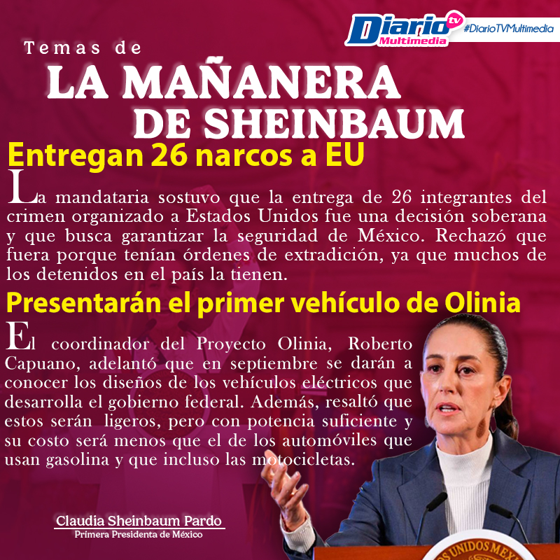 LA MAÑANERA DE SHEINBAUM