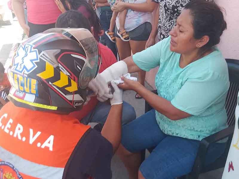 Mandadito arrolla a ciclista (2)