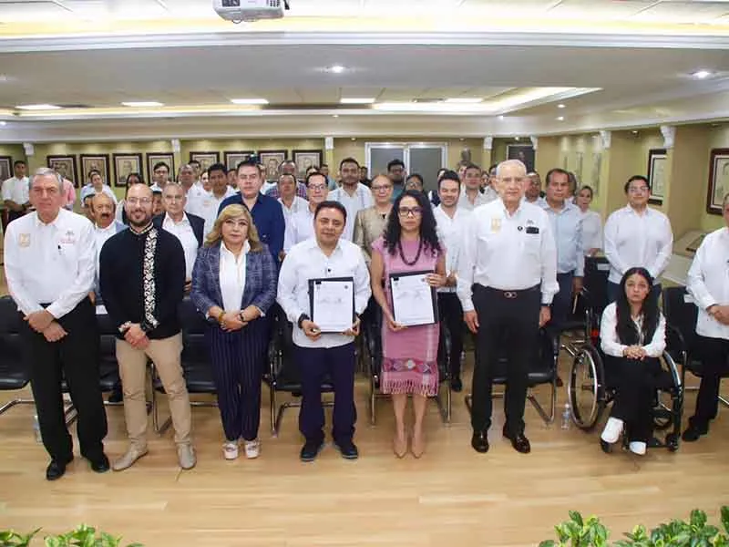 PJ y Tribunal signan convenio - Diario de Chiapas
